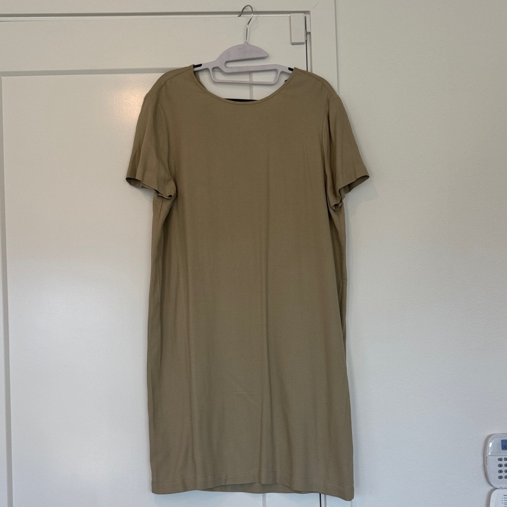 Jenni kayne palmer crepe t-shirt dress in willow nwt